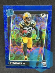 2021 Panini Donruss Optic Rated Rookie Blue Scope Prizm Kylin Hill #289 RC
